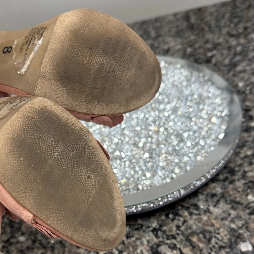 Worthington Blush Ruffle Heels 8